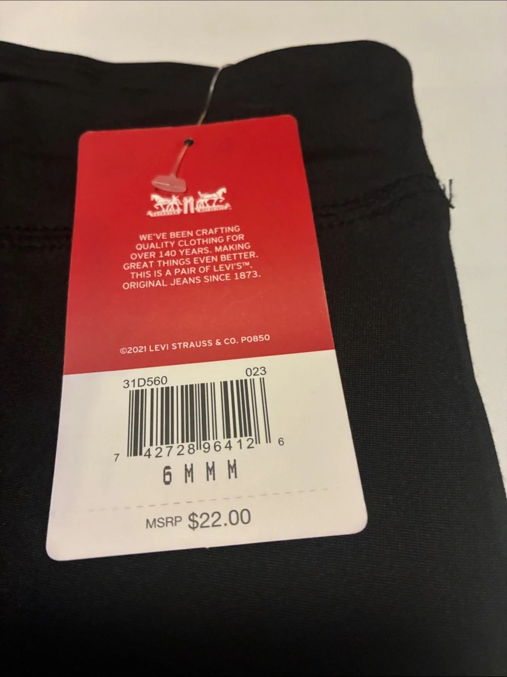 Levi's Black and White Logo Panel Kids Leggings